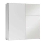 VIGO 250cm Sliding Door Wardrobe White+Mirror