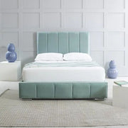 Penelope Green Fabric Bed - 5ft King Size