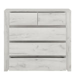 Angel Package - 1 Drawer Bedside Cabinet + 2+3 Chest of Drawers + 2 Door 2 Drawer Fitted Wardrobe