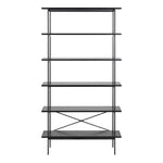 Angus Bookcase with 5 Shelves in Black