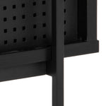Angus Small Bookcase with 2 Sliding Doors in Black