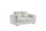 Gray sofa on a white background