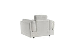 Gray armchair on a white background