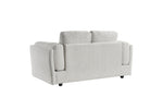 Gray sofa on a white background