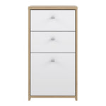 Best Chest Storage Cabinet 2 Drawers 1 Door in Artisan Oak/White