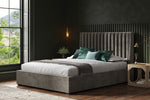 Bramcote Mid Grey Velvet Double Bed