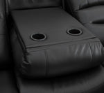 Chicago Electric Leather Recliner Sofa - Grey 3+2 Set