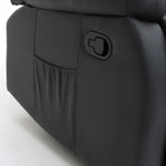 Chicago Manual Recliner Sofa - Black 3+2 Set