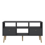 Cumbria TV-Unit 2 Drawers Dark Grey