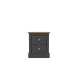 black bedside cabinet