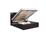 Eclipse Slate Grey High Gloss Ottoman Bed - Storage Lift Up | Single 3FT