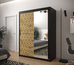 Farah 150cm Sliding Door Wardrobe Black