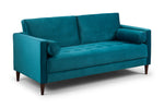 Fuji Sofa - Plush Teal 3 Seater
