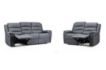 Grayson Manual Recliner Sofa - Grey 3+2 Set