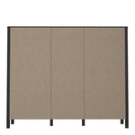 High Rock Shelf Unit in Matt Black/Riviera Oak