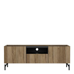 Kendall TV-Unit with 2 Doors + 1 Drawer Oak and Black