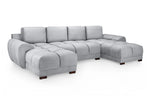 Lazur Grey U Shape Corner Sofa - 330 x 172 x 172 CM