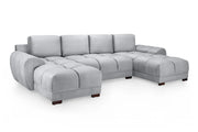 Lazur Grey U Shape Corner Sofa - 330 x 172 x 172 CM