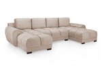 Lazur Mocha U Shape Corner Sofa - 330 x 172 x 172 CM