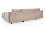 Lazur Mocha U Shape Corner Sofa - 330 x 172 x 172 CM