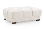 Lazur Sofa Cream Footstool - 125CM