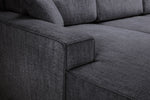 Leo Cinema Sofa Black U Shape Corner - 277 x 170 x 170 CM