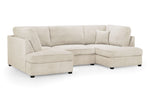 London Sofa - Boucle Beige U Shape Corner - 281 x 158 x 158 CM