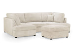 London Sofa - Boucle Beige U Shape Corner - 281 x 158 x 158 CM