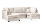London Sofa - Plush Beige U Shape Corner - 281 x 158 x 158 CM