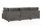 London Sofa - Plush Grey U Shape Corner - 281 x 158 x 158 CM