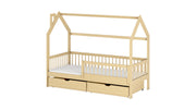 Wooden Single Bed Oskar Bed With Storage
