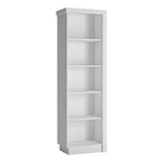 Lyon Bookcase (LH) in White and High Gloss