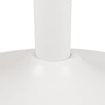 Malta Ceramic Round Coffee Table in White 60x45cm