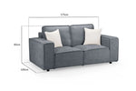 Mary Sofa Slate 2 Seater