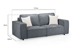 Mary Sofa Slate 3 Seater