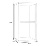 Mauro 1 Shelf Storage Unit in Concrete Grey