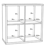 Mauro 2x2 Storage Unit in Sand Oak