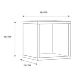 Mauro Singular Storage Unit in White High Gloss/White