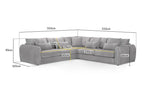 Mirabel Grey Large Corner Sofa - 310 x 310 CM