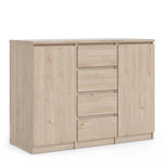 Naia Sideboard 4 Drawers 2 Doors in Jackson Hickory Oak