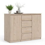 Naia Sideboard 4 Drawers 2 Doors in Jackson Hickory Oak