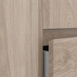 Naia Wardrobe with 2 Sliding Doors 1 Door 3 Drawers in Jackson Hickory Oak