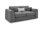 Naples Sofa - Grey 3 Seater - 216 CM