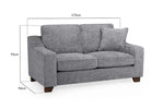Nebraska Sofa Slate 2 Seater