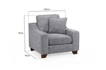 Nebraska Sofa Slate Armchair