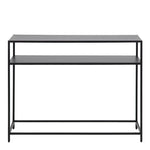 Newcastle Console Table with Open Shelf in Matt Black