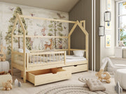 Wooden Single Bed Oskar Bed With Storage