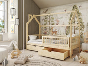 Wooden Single Bed Oskar Bed With Storage