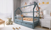 Wooden Single Bed Oskar Bed With Storage