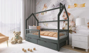 Wooden Single Bed Oskar Bed With Storage